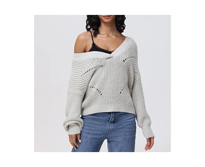 525 Women's Lainey Oversized V-Neck Pullover