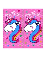 Ben Kaufman Printed Beach Towel Set - Oversized for Kids Quick-Dry & Soft Cotton with Design Luxury Swimming