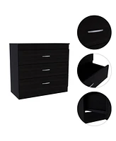 Depot E-Shop Zurich Dresser 29"H, Three Drawers, Metal Hardware, Superior Top