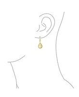 Bling Jewelry Classic Real 14K Yellow Gold Teardrop Drop Dangle Earrings