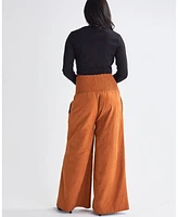 Angel Maternity Stacie Wide Leg Pants Suede