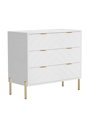 Boyel Living 3-Drawer Dresser Chest Cabinet