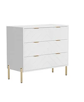 Boyel Living 3-Drawer Dresser Chest Cabinet