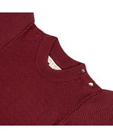 Hope & Henry Toddler Girls Double Flutter Sleeve Sweater Dress