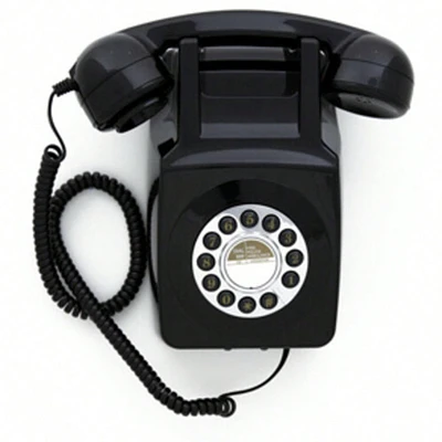 Gpo Retro GPO746WBLK 746 Wall Mount Push Button Telephone - Black