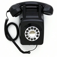 Gpo Retro GPO746WBLK 746 Wall Mount Push Button Telephone - Black