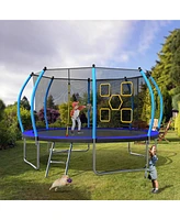 Streamdale Furniture 14FT Trampoline with Enclosure - Recreational Trampolines with Ladder