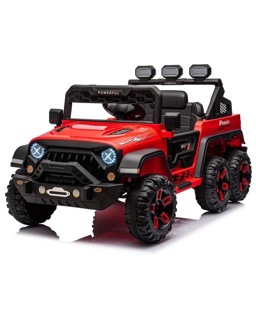 Streamdale Furniture 24V Ride On Large PickUp Truck car for Kids, ride On 4WD Toys with Remote Control, Parents Can Assist in Driving, Bluetooth music