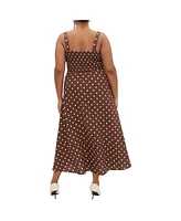 City Chic Plus Collins Print Maxi Dress