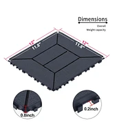 New Style 12" Patio Deck Tiles, Diy Module Interlocking Decking Tiles Floor Tile