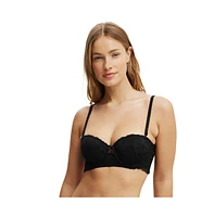 Cotton On Women's Holly Lace Strapless Push Up2 Bra