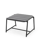 Simplie Fun Modern Matte Metal Side Table: Enhance Your Outdoor Oasis