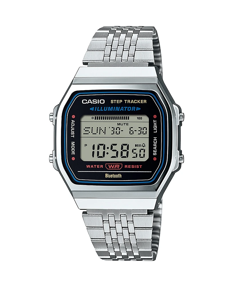 G-Shock Casio Men's and Women's Silver Tone Stainless Steel Watch, 41.6mm, ABL100WE-1AV