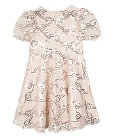 Rare Editions Little Girls Sequin Bow Dress