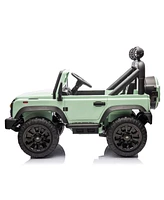 Streamdale Furniture Licensed 2015 Land Rover Defender 90,24V Kids Ride On Xxl Car W/Parents Control,2wd