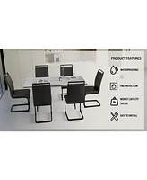 Streamdale Furniture An expandable dining table set for 2-6 people