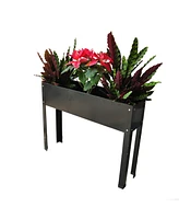 Streamdale Furniture Elevated garden bed, metal elevated outdoor flowerpot box, suitable for backyard and terrace, large flowerpot, suitable for veget