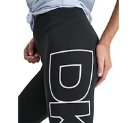 Dkny Sport Women's High-Rise Logo Graphic 7/8 Leggings