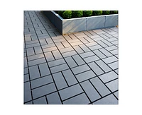 Streamdale Furniture Plastic Interlocking Deck Tiles, 44 Pack, 12" x12", Waterproof, All Weather, Patio Decking Tiles for Poolside, Balcony, Backyard,