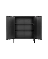 Streamdale Furniture Kitchen Buffet Server Table Accent Sideboard Cupboard Server Buffet Console Table with Doors Cabinet