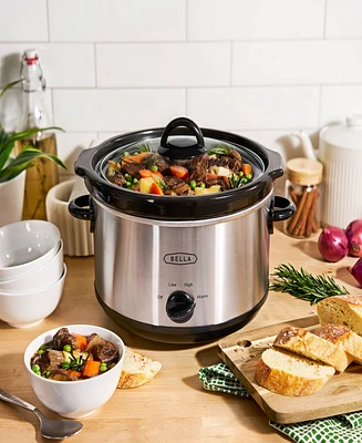 Bella 5-Qt. Stainless Steel Electric Slow Cooker