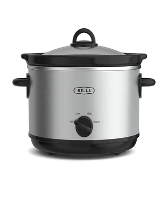 Bella 5-Qt. Stainless Steel Electric Slow Cooker