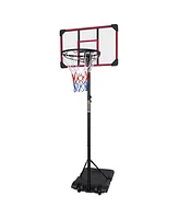 Streamdale Furniture Portable Basketball Goal System with Stable Base and Wheels, use for Indoor Outdoor teenagers youth height adjustable 5.6 to 7ft