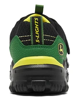 Skechers Little Boys John Deere: Adventure Track Rugged Brights Light-Up Fastening Strap Casual Sneakers from Finish Line