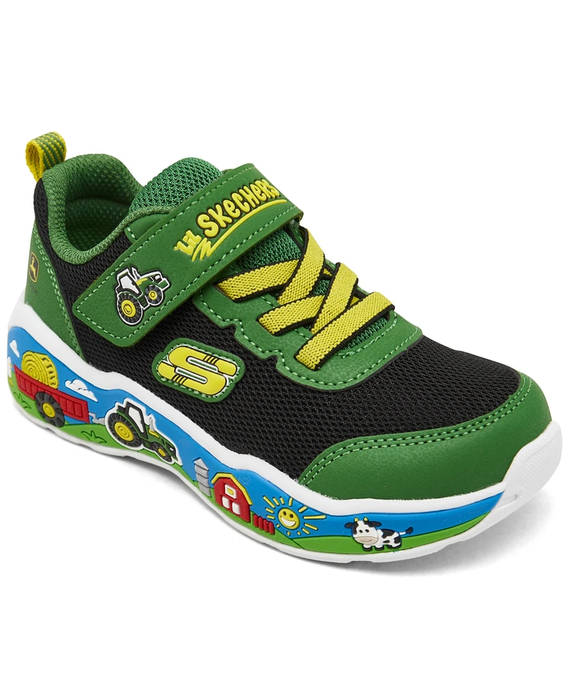 Skechers Toddler Boys John Deere: Play Scene - Barn-Squad Buddies Fastening Strap Casual Sneakers from Finish Line