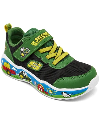 Skechers Toddler Boys John Deere: Play Scene - Barn-Squad Buddies Fastening Strap Casual Sneakers from Finish Line