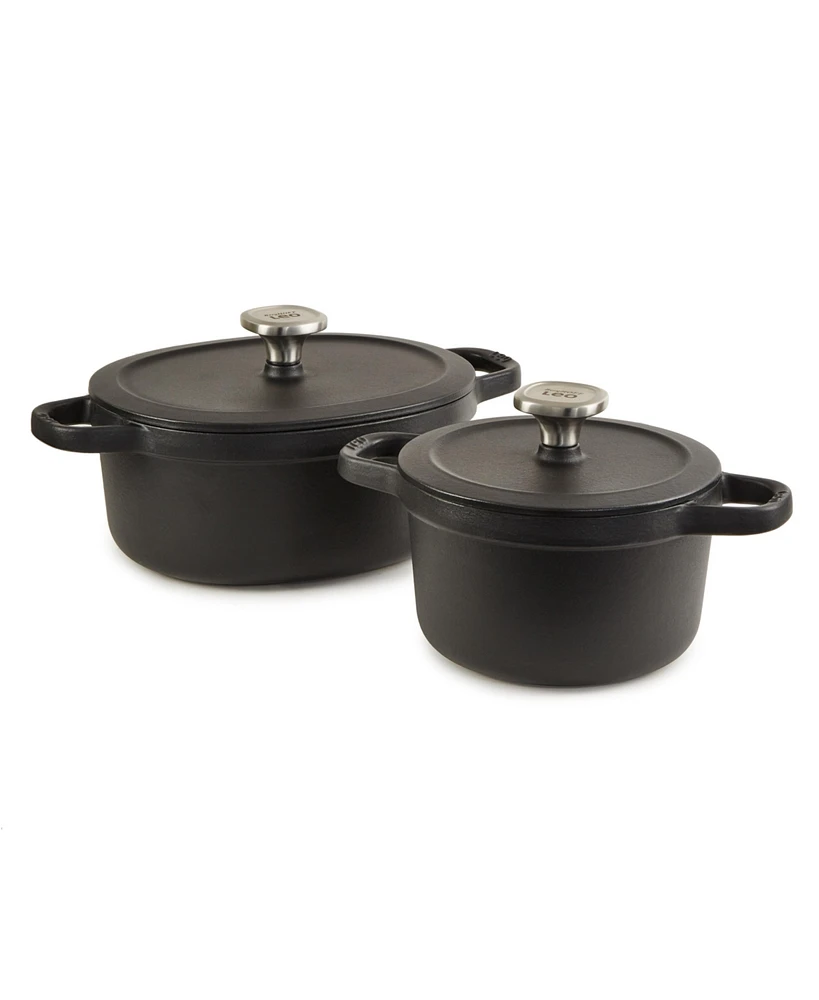 BergHOFF Leo Graphite 4pc Cast Iron Stockpot Set