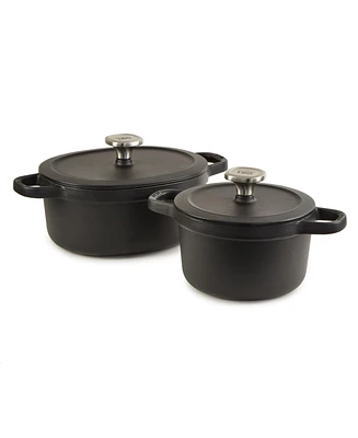 BergHOFF Leo Graphite 4pc Cast Iron Stockpot Set