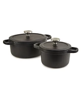 BergHOFF Leo Graphite 4pc Cast Iron Stockpot Set