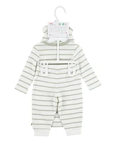 Huggies Baby Boys Cotton Waffle Bodysuit, Pants & Hat, 3 Piece Set