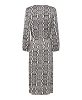 Olsen Women's Snake Print Midi Tunic Dress