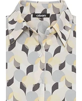 Olsen Women's Modern Retro Print Shirt