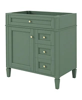 Modern 30" Bathroom Vanity Cabinet with Storage Drawers