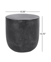 Modern Lightweight Concrete Side Table: Durable, Waterproof, And Fully Assembled
