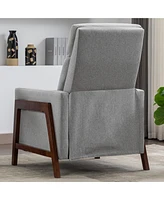 Slickblue Wood-Framed Upholstered Recliner Chair for Comfortable Seating and Stylish Home Decor