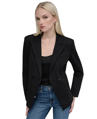 Dkny Jeans Women's Two-Button Fitted Blazer