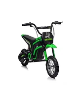 Streamdale Furniture 24V14ah Kids Ride On 24V Electric Toy Motocross Motorcycle Dirt Bike-xxl large, Speeds up to 14.29MPH, Dual Suspension, Hand-Oper