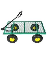 Streamdale Furniture Wagon Cart Garden cart trucks make it easier to transport firewood Maximum static load is 880 lbs.