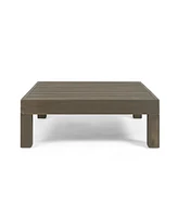 Simplie Fun Oana Left Corner Bench And Coffee Table, White