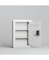Digital Wall Hidden Safe Flat, Electronic, Steel, Keypad, Home or Business Heavy Duty Wall Mount Safe for Protect Money, Jewelry, Passports Storage