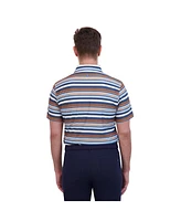 Ben Sherman Men's Sport Multi Stripe Tech Jersey Sports Fit Polo Shirt