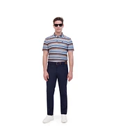 Ben Sherman Men's Sport Multi Stripe Tech Jersey Sports Fit Polo Shirt