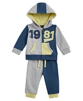 Guess Baby Boy Long Sleeve Hooded Sweatshirt and Sweatpant, 2-Piece Set