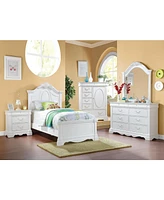 Streamdale Furniture Estrella Twin Bed in White