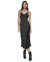 Dkny Jeans Women's Washer Satin Bias Slip Dress