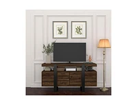 Streamdale Furniture Modern Tv Stand with Storage Cabinets for 75